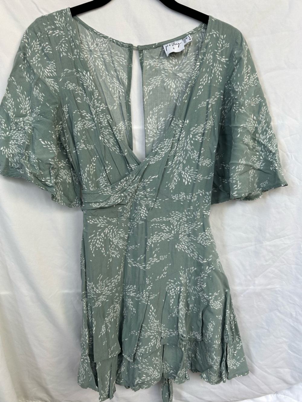 Princess Polly Women's Green and White Jumpsuit